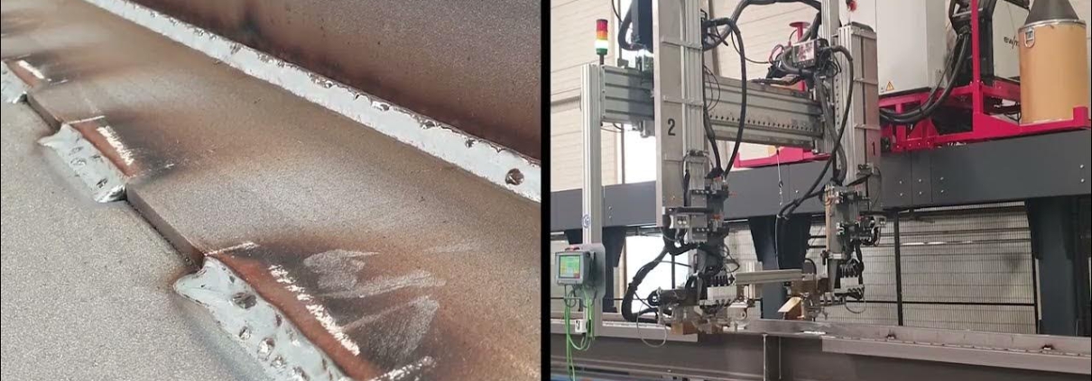 Alpaka Portalschweißanlage in Aktion
