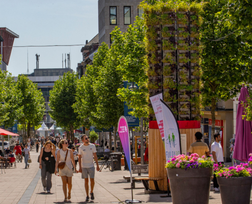 Der ALPAKA Green Tower ist ein Blickfang in Fulda
